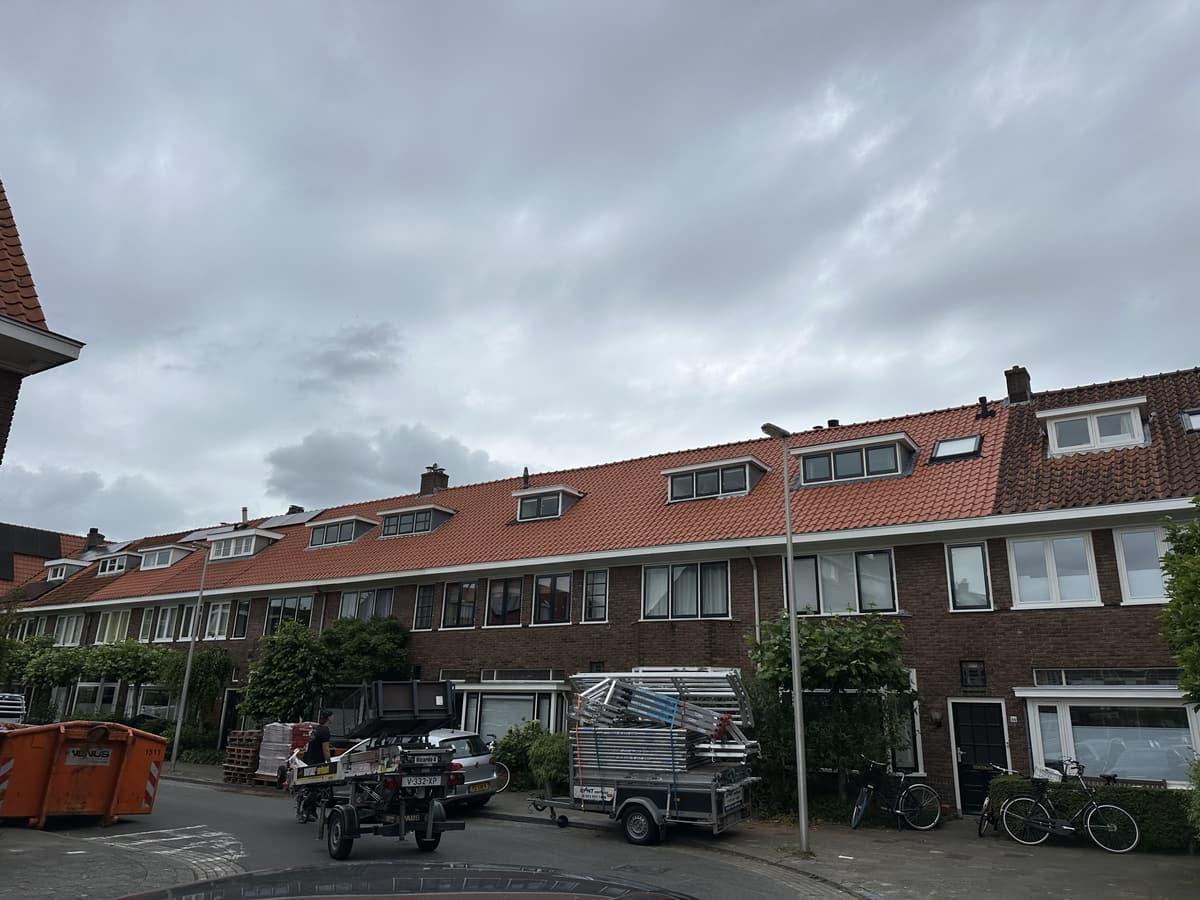 Timmerwerk aan een dakconstructie